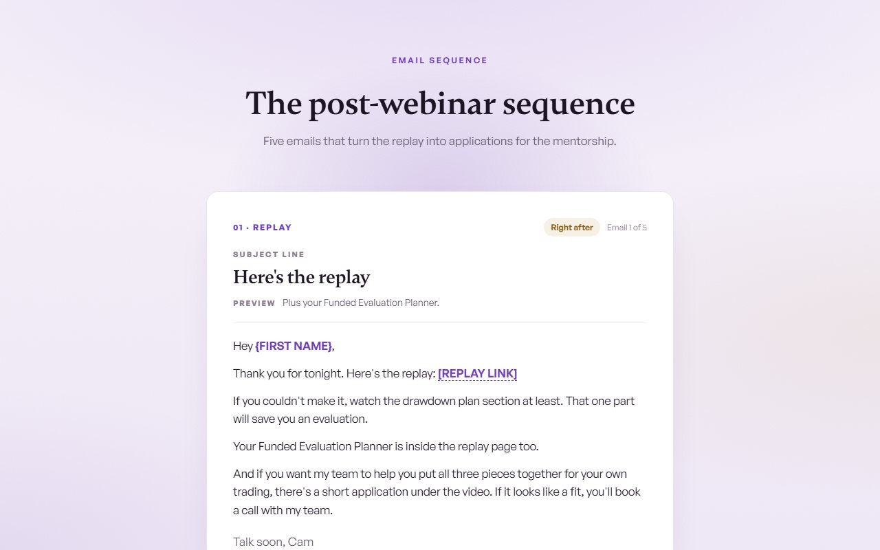 Post-webinar preview
