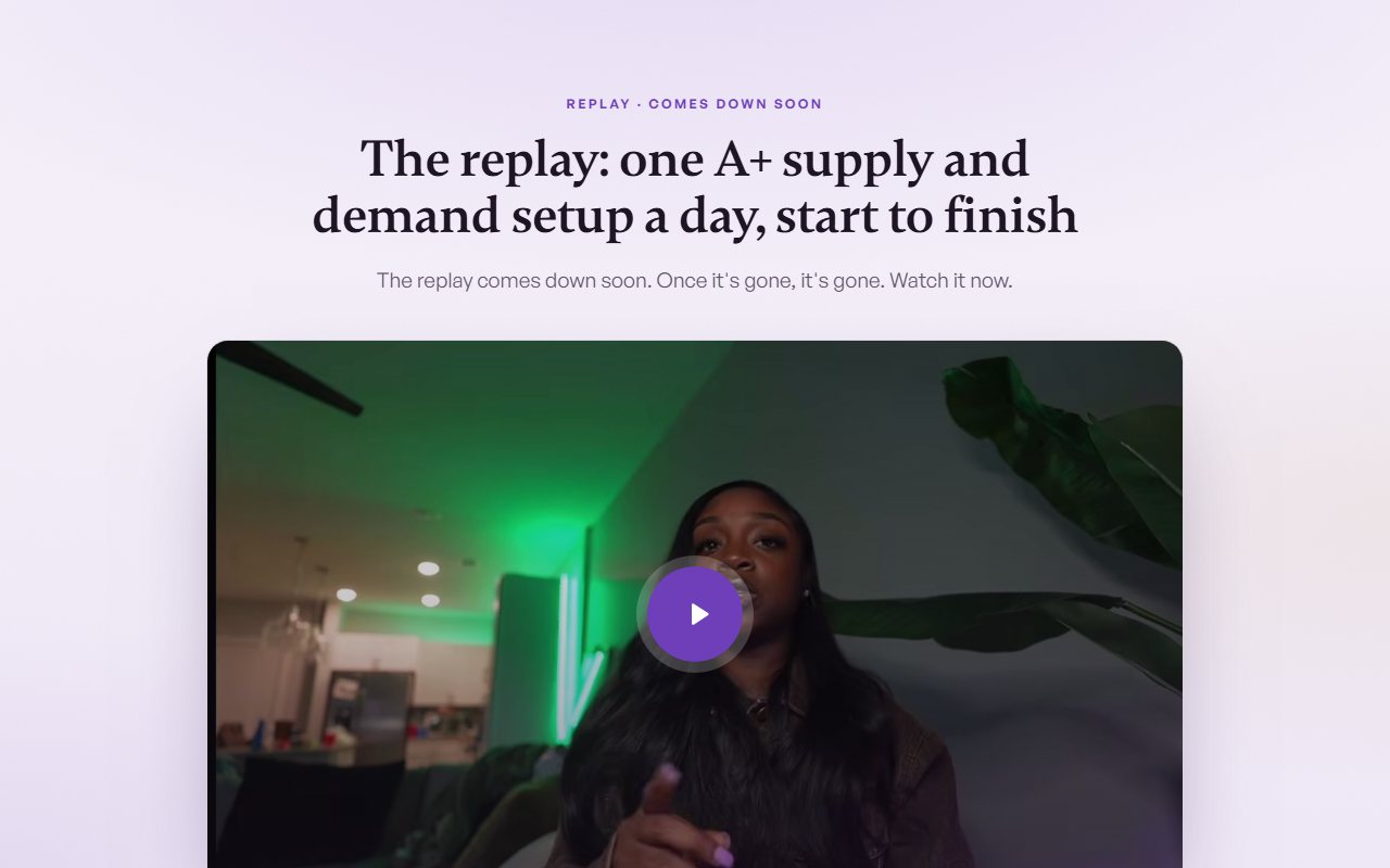Replay + application preview