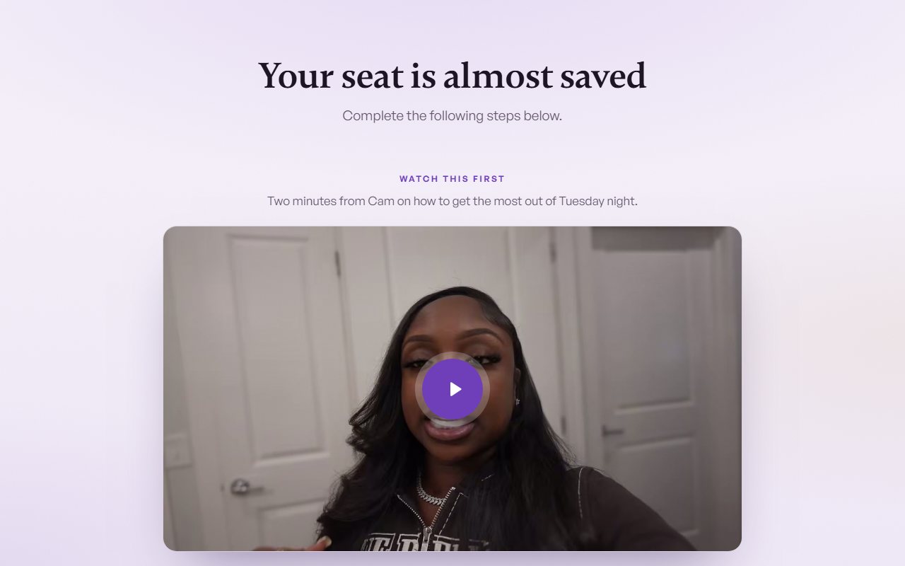 Thank-you page preview